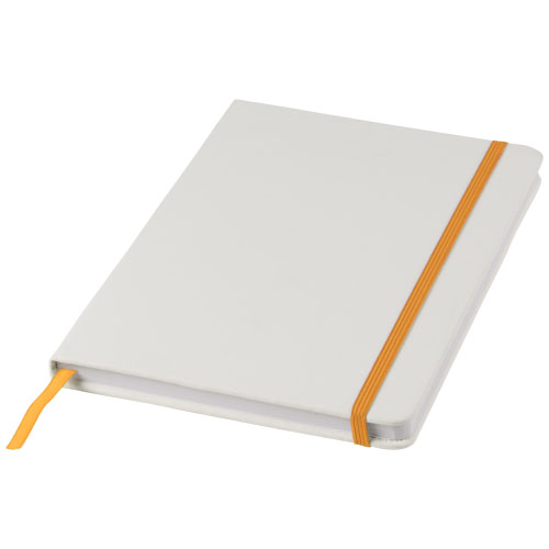 Carnet de notes publicitaire A5 - Spectrum Blanc / Orange